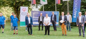 Die Bauindustrie Ostbayern macht sich für die Landesspiele 2022 in Regensburg stark